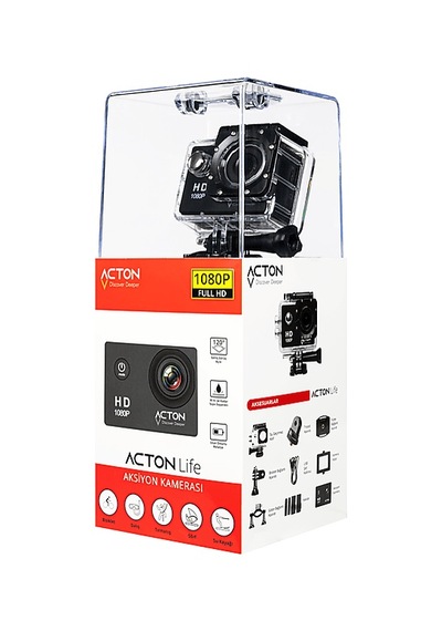 Acton Life Full Hd Aksiyon Kamera Silver
