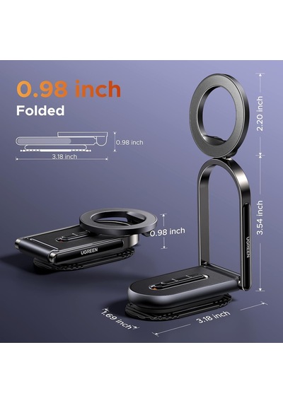 Magsafe Uyumlu 360 Döner Manyetik Araç İçi Telefon Tutucu, Havalandırma Montajlı, 65186 2 Mixed
