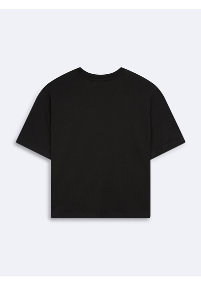 LTB Baby Tee Basic Bisiklet Yaka Siyah T-shırt