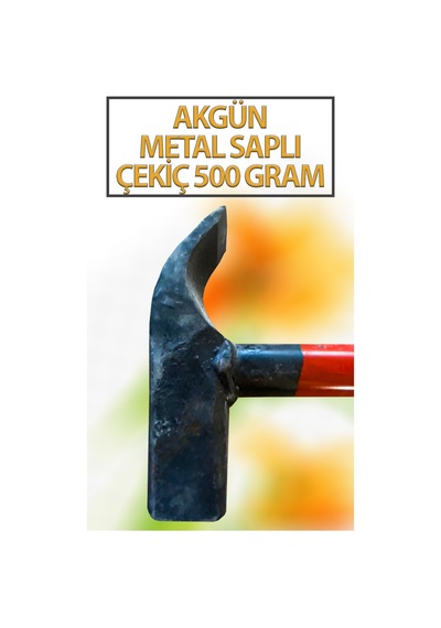 Çekiç Demir Saplı 500 Gr Eğik Çekiç Sap Uzunluğu 21 Cm Toplam Ağırlık 600 Gr