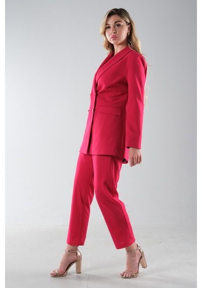 Feminist Fuşya Blazer Ceket Pantolon İkili Takım 0106305.12 001