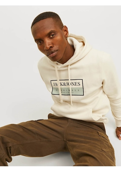 Jack & Jones Erkek Sweatshirt Krem 12262513 Jorfrederıksberg 25kw21000458 W210200 Krem