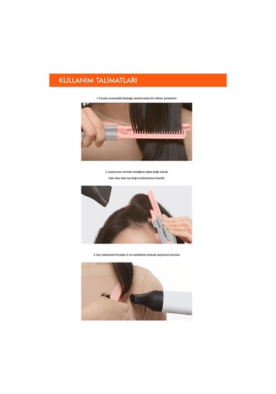 Saçlara Kolay Şekil Veren Saç Kurutma Fırçası Apıeu Easy Hair Dry Brush Crchmgo