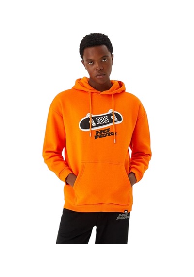 United Colors Of Benetton Erkek Sweatshirt Kapüşonlu Ben.72428 Turuncu