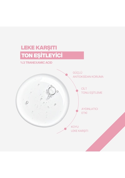 Koyu Leke Karşıtı %3 Traneksamik Asit Cilt Tonu Eşitleyici Aydınlatıcı Serum 30ml