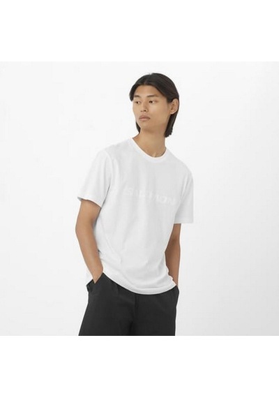 Salomon Bıg Logo Tee M Whıte Erk T-shırt Lc2527000 Beyaz