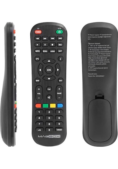 Magbox Vip - Dragon - Luna / Sunny 14850 / Akiwa Hd / Hometech Ht-1010 / Digiline X100 / Astracom Saturn Hd / Rowell Mini Hd Uyumlu Uydu Alıcı Kumandası