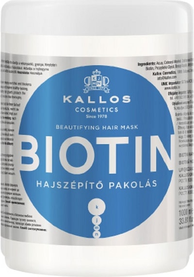 Kallos Cosmetics Biotin Saç Maskesi 1 L