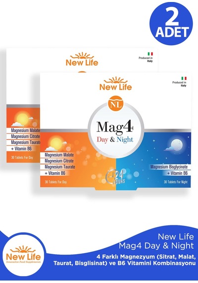 New Life Mag 4 Day 30 Tablet & Night 30 Tablet 3 Adet