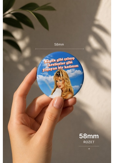 Mashspot Dedikodusuz Yaşayamam 4 Lü Türk Pop Magazin Rozet Seti 58 Mm Komik Sözlü Çanta Rozetleri Çok Renkli
