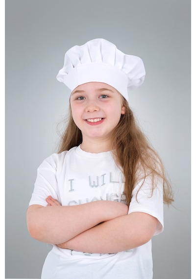Ayarlanabilir Çocuk Chef Aşçı Şapkası Ayarlanabilir Çocuk Şef Aşçı Şapkası 20 X 25 Beyaz