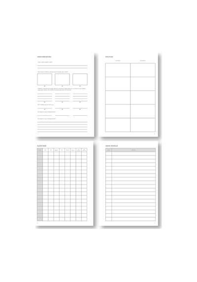 Ayrex Fark Tanıtım 4 Aylık Hedef Ve Egzersiz Planlayıcı Defter, A5 Spiralli, 132 Sayfa, Suni Deri Kapak / Fit Journ Genel