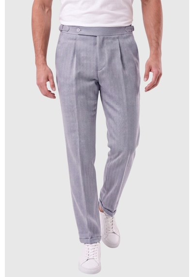 Rizzup Erkek Mavi Safari Ceketli Slim Fit 2'li Takım Elbise Pileli Duble Paça Pantolon 2600723 Rizzup Erkek Mavi Safari Ceketli Slim Fit 2'li Takım Elbise Pileli Duble Paça Pantolon 2600723