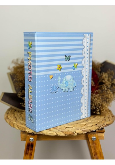 Lexroo Rabsev Rs031 Bebek Fotoğraf Albümü 10x15cm 200 Fotoğraf Kapasiteli Kutulu Pencereli Bebek
