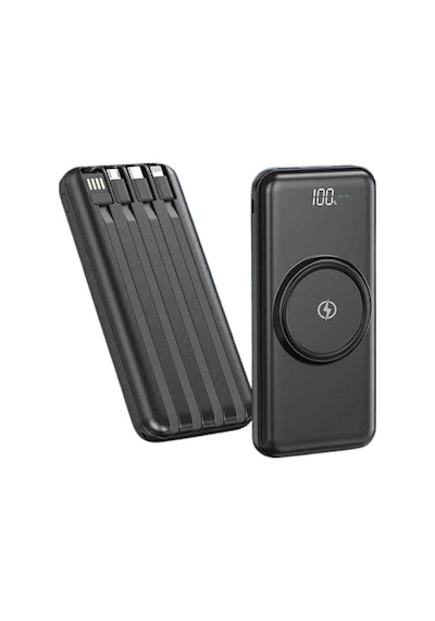 Kablosuz Çoklu Şarj Girişli 10.000 Mah Kablolu Powerbank Taşınabilir Belirtilmemiş 48303186