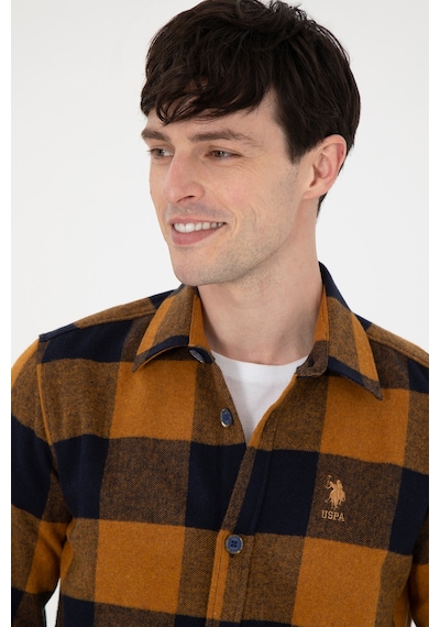 U.s. Polo Assn. Erkek Lacivert Gömlek Desenli 50297504-vr033 Lacivert