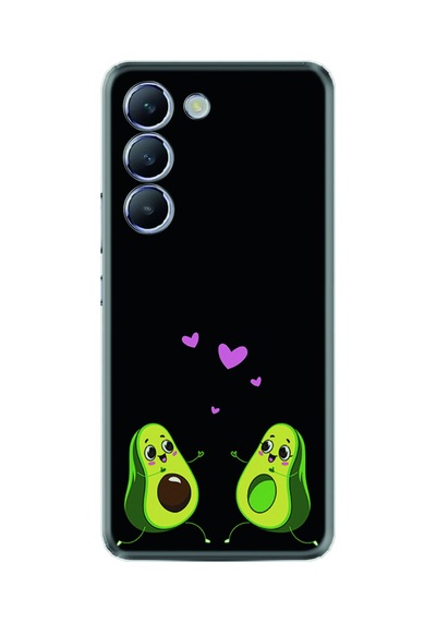 Realme 12 Lite Kılıf Silikon Desen Özel Seri Aşık Avokadolar 1642