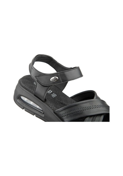 Muya Plivati Airmax Topuk Dik. Memory Foam Kadın Sandalet Siyah Siyah