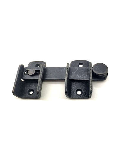 Antika Tarz Dekoratif Pirinç Kapı Mandalı - 57x115 Mm, Oksit