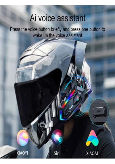 Deanb Y020 Ip67 Sesli Asistan Rgb Hd Ses Bluetooth Intercom
