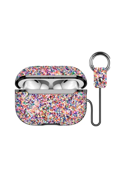 Onegif Apple AirPods Uyumlu 2 2.nesil Bright Simli AirPods Uyumlu Kapak - Gold Düz Renkli