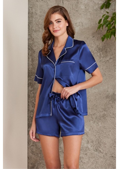 Pierre Cardin Kadın Saten Biyeli Pijama Takımı Laci 1205 001