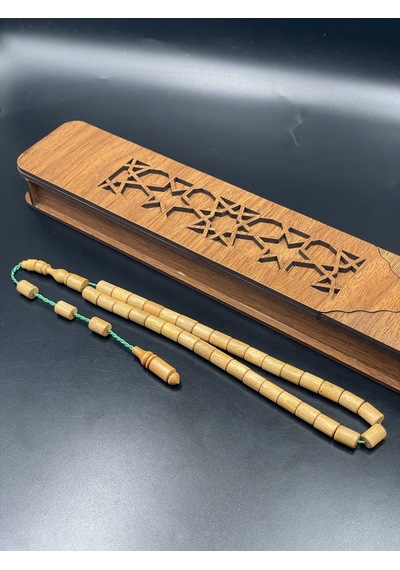 El Yapımı Şimşir Tespih 9x6 Mm