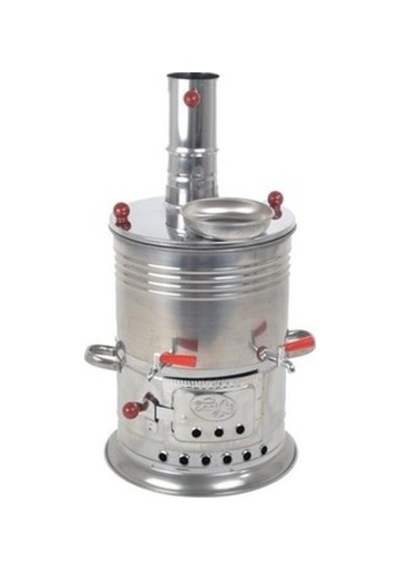 Krom Çift Musluk 5 L Semaver Inox