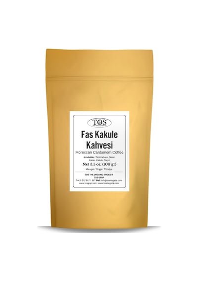 Tos The Organic Spices Fas Kakule Baharatlı Kahve 100 G