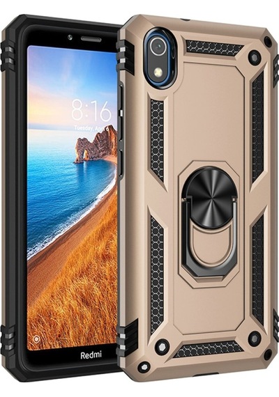 Xiaomi Redmi 7A Kılıf Sofya Yüzüklü Standlı Korumalı Kılıf