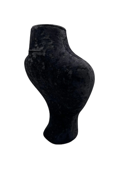 Yerli Üretim Zeus Model Süet Kumaş Siyah Renk 29/ 22 Cm Takım Kolye Sergileme Mankeni Çok Renkli