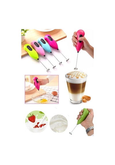 2 Adet Pilli Mixer Kahve Süt Köpürtücü Karıştırıcı Yumurta Çırpıcı El Mikseri Telli Blender Metal Diğer