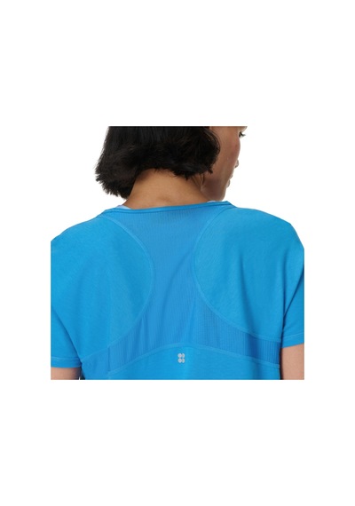 Sweaty Betty Sweaty Betty Breathe Easy Kadın Mavi Tişört 5131 Mavi