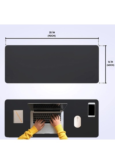 Gaming Oyuncu Gamer Mouse Pad, Kaymaz Taban Büyük Boy Large Ofis Tipi Mouse Ped, Fare Altlığı, Düz Masa Koruyucu K