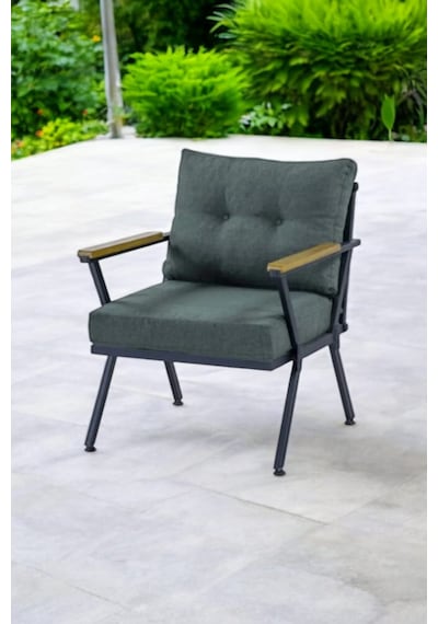 PiLocco Demonte Metal Tekli Bahçe Mobilyası Yeşil 60 x 60 Yeşil