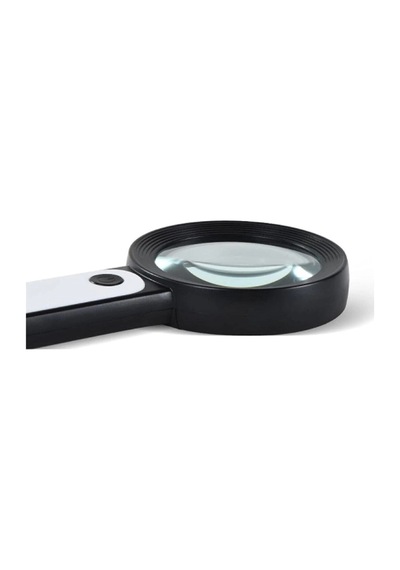 30x 12ışıklı Büyüteç Taşınabilir Çıft Katmanlı Optik Cam Okuma Büyüteç 229018 -