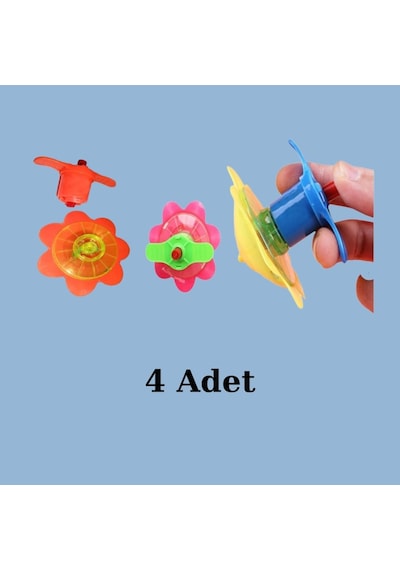 Kurmalı Topaç Çiçek Model 4 Adet