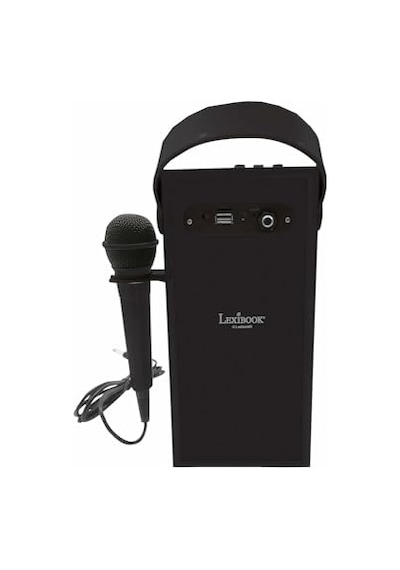Hoparlör - Taşınabilir Mikrofon Hoparlörü Karaoke Işık Efektleri Kablosuz Usb Sd Kart Şarj Edilebilir Pil Siyah