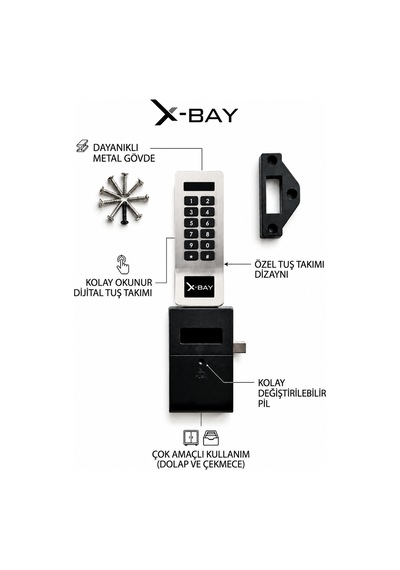 X-bay Elektronik Kabin Kilidi