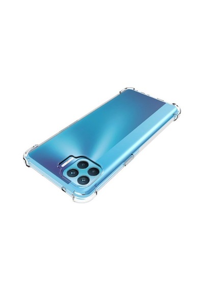 Oppo Reno 4 Lite Kılıf Köşe Korumalı Şeffaf Sert Premium Silikon Kapak Ryc/nitro Şeffaf