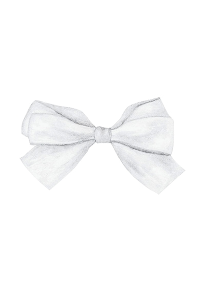 Saten Kurdele 6 Cm Beyaz 5 Metre