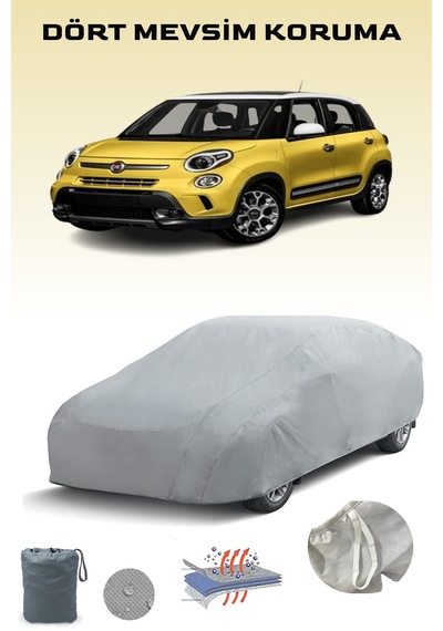 Fıat 500l Trekking 2013 - 2021 Araba Brandası Oto Branda Gri