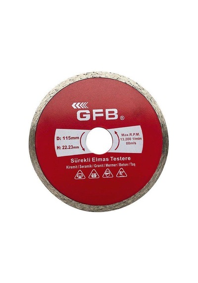 Gfb Sürekli Turbo Elmas Mermer Granit Kesici 230 Mm