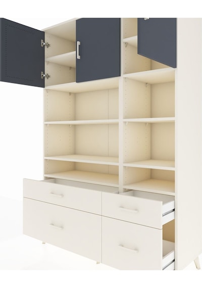 Hyperion Dolap 10 Raflı 4 Çekmeceli 3 Kapaklı 132x44x195 Aytaşı-antrasit/aytaşı Antrasıt/aytası Hyperion Dolap 10 Raflı 4 Çekmeceli 3 Kapaklı 132x44x195 Aytaşı-antrasit/aytaşı Antrasıt/aytası