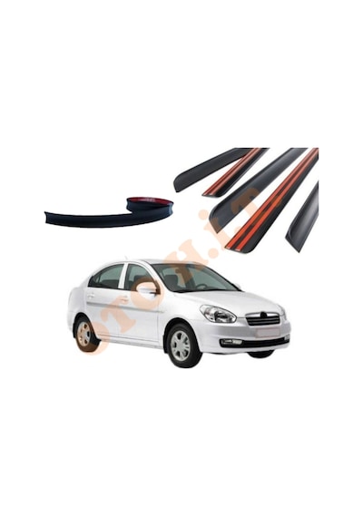 Hyundai Accent Era Uyumlu Bagaj Üstü Spoiler Mat Siyah