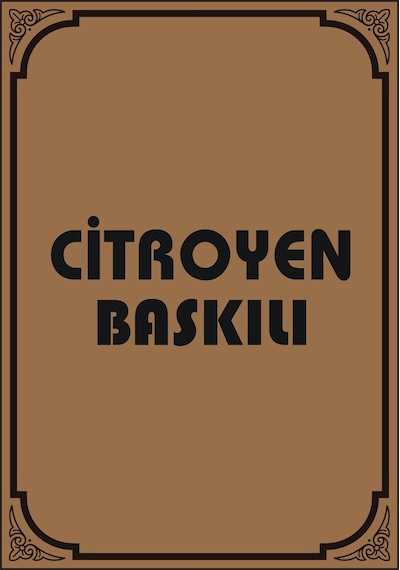 Cihan Oto Cıtroen Amblem Baskılı Paspas Kağıdı 100 Adet 35x50