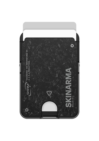 Skinarma Metal Tasarımlı 2 Hazneli Vektor Serisi Magnetik Standlı Kartlık Siyah Siyah