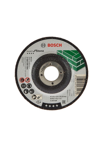 1x Kesme Diski Dirsekli Expert For Stone Taş, Granit, C 24 R Bf, Çap 115 Mm, 2,5 Mm, Açılı Taşlama Makinesi Akses