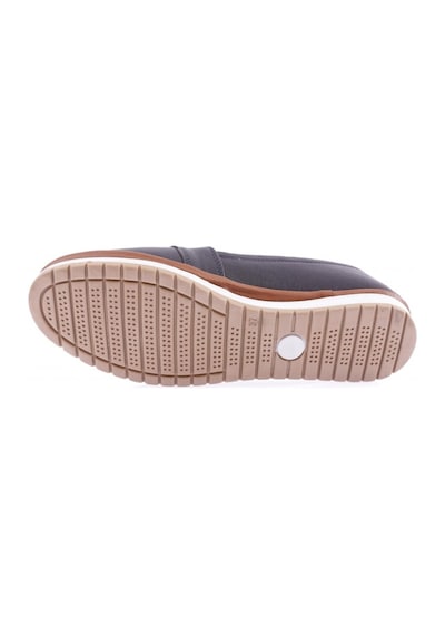Dgn 805-d-22y Kadin Düz Yan V Toka Comfort Ayakkabi 805-D-2135-R1078 Lacivert