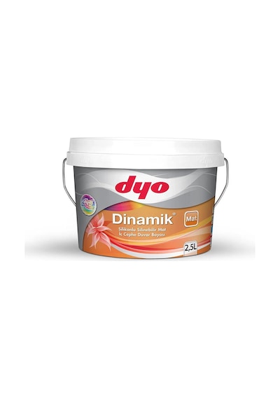 Dyo 2,5lt Dinamik Mat Silikonlu Silinebilir İç Cephe Duvar Boyası 0141 Meltem 2,5 Lt